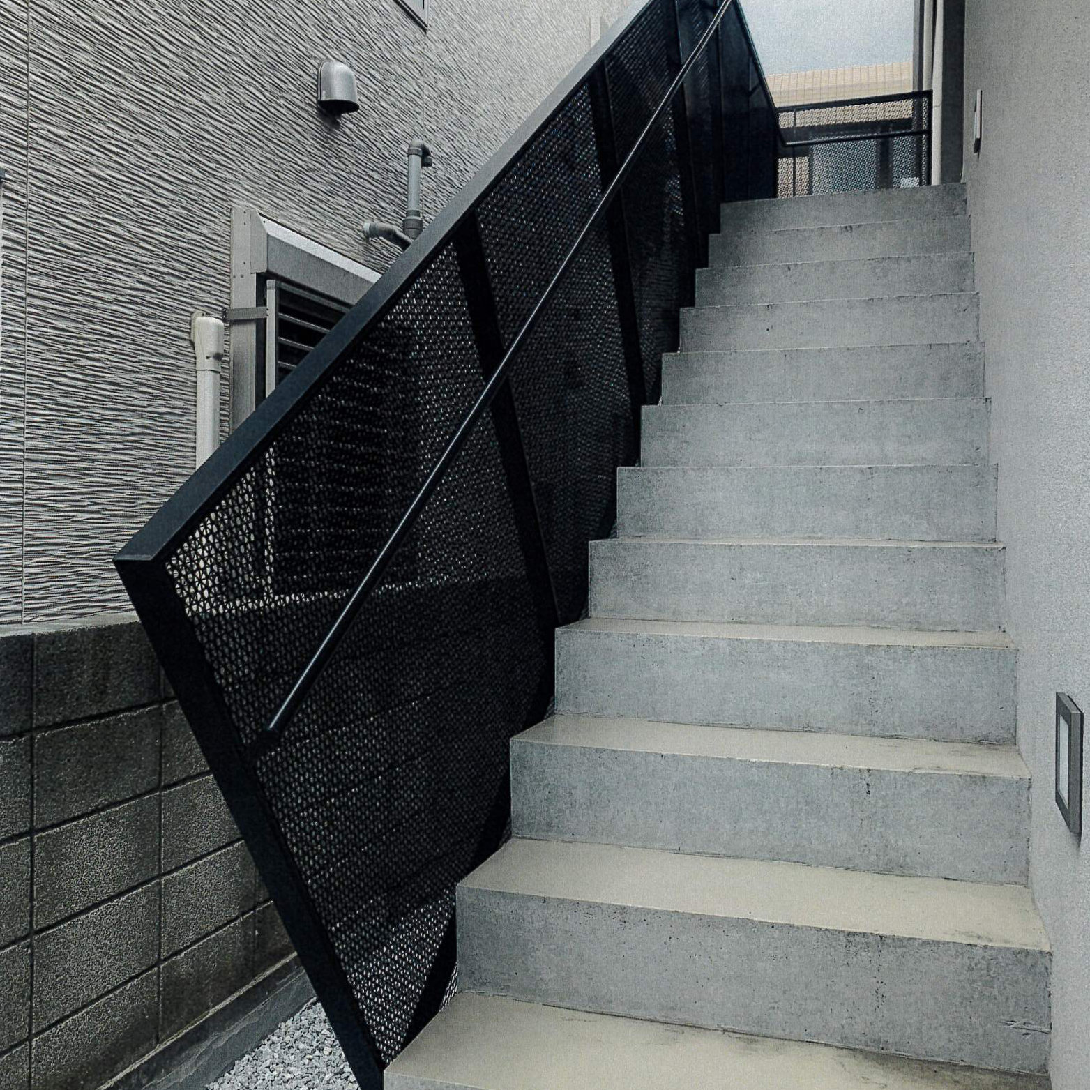 施工実績7:スチール手摺
